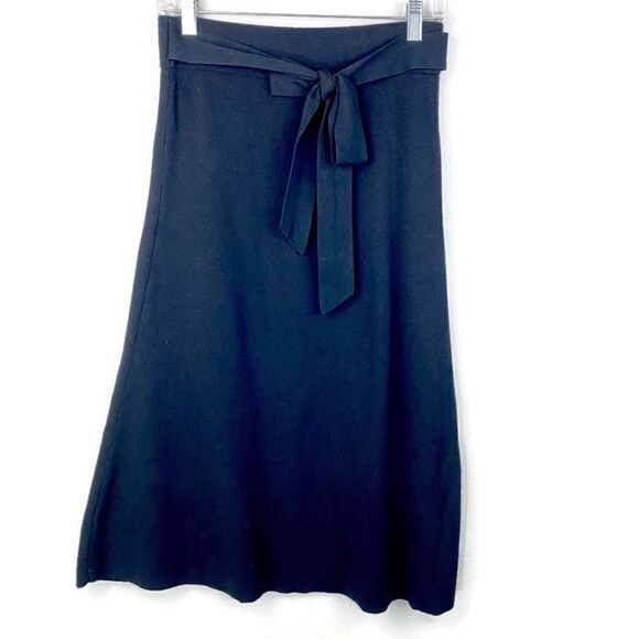 Ann Taylor A-Line Skirt Black XS - Picture 4 of 7